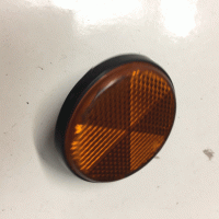 Used Orange Bolt On Round Reflector For Mobility Scooter S125